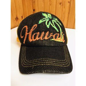 Hawaii Brown Orange Snapback Trucker Hat